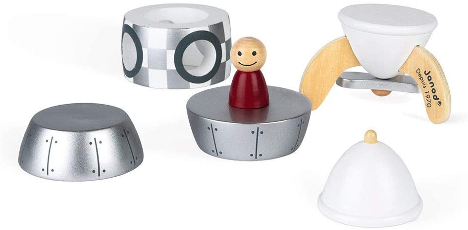 Janod - Foguete de ímã 5 peças de madeira