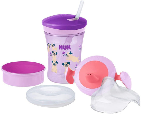 NUK Copo de Treinamento 3 em 1 roxo