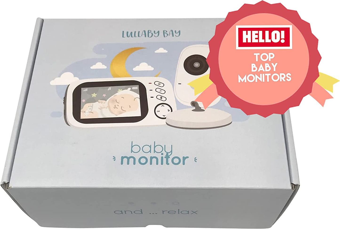 Lullaby Bay - Monitor de bebê de vídeo com câmera.