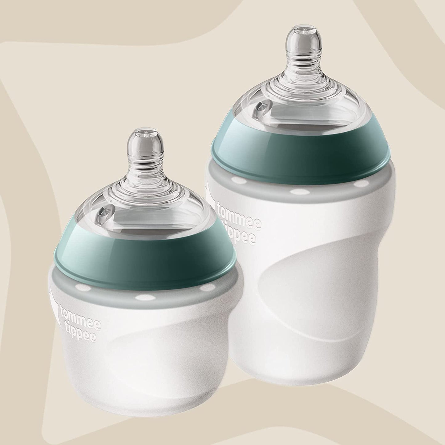 Tommee Tippee Closer to Nature - Mamadeiras de silicone para bebês 2x 260 ml