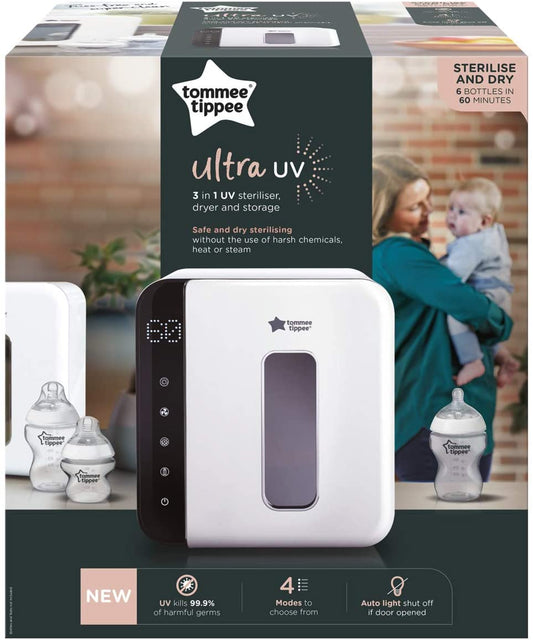 Tommee Tippee Esterilizador UV 3 en 1 para biberones y accesorios