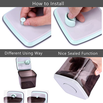 Bebamour - Recipiente de Leite em Pó Portátil Hermético c/ Colher e Nivelador 460ml - Brown/Marrom