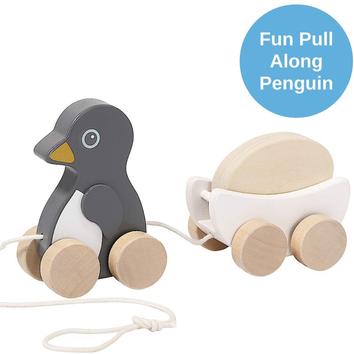 Clas Ohlson - Pinguim brinquedo de puxar
