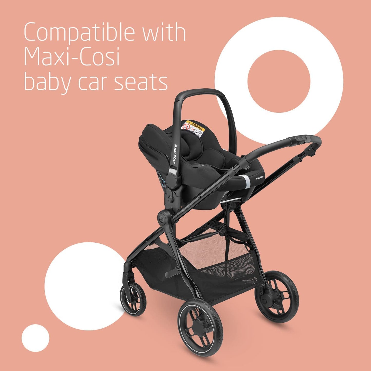 Maxi-Cosi Zelia Luxe Carrinho de passeio 2 em 1, assento reversível