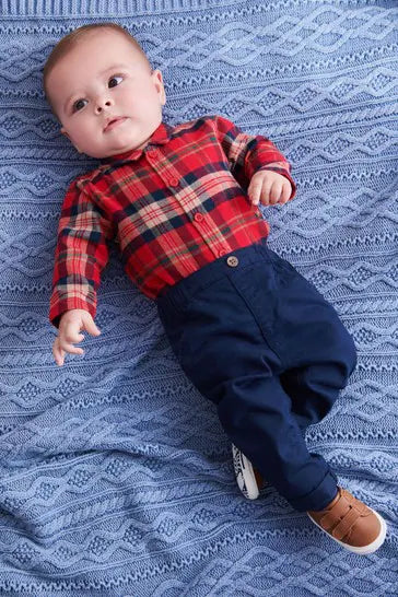|Bebé| Pantalón azul (0 meses-2 años)