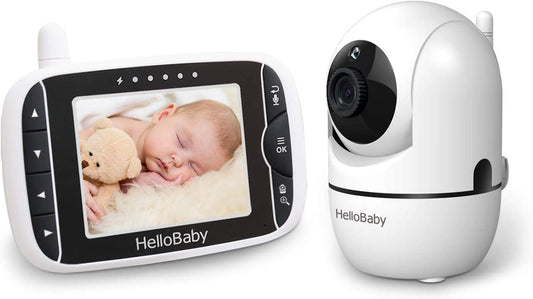 ‎HelloBaby - Monitor de bebê com câmera remota Pan-Tilt-Zoom 3,2''