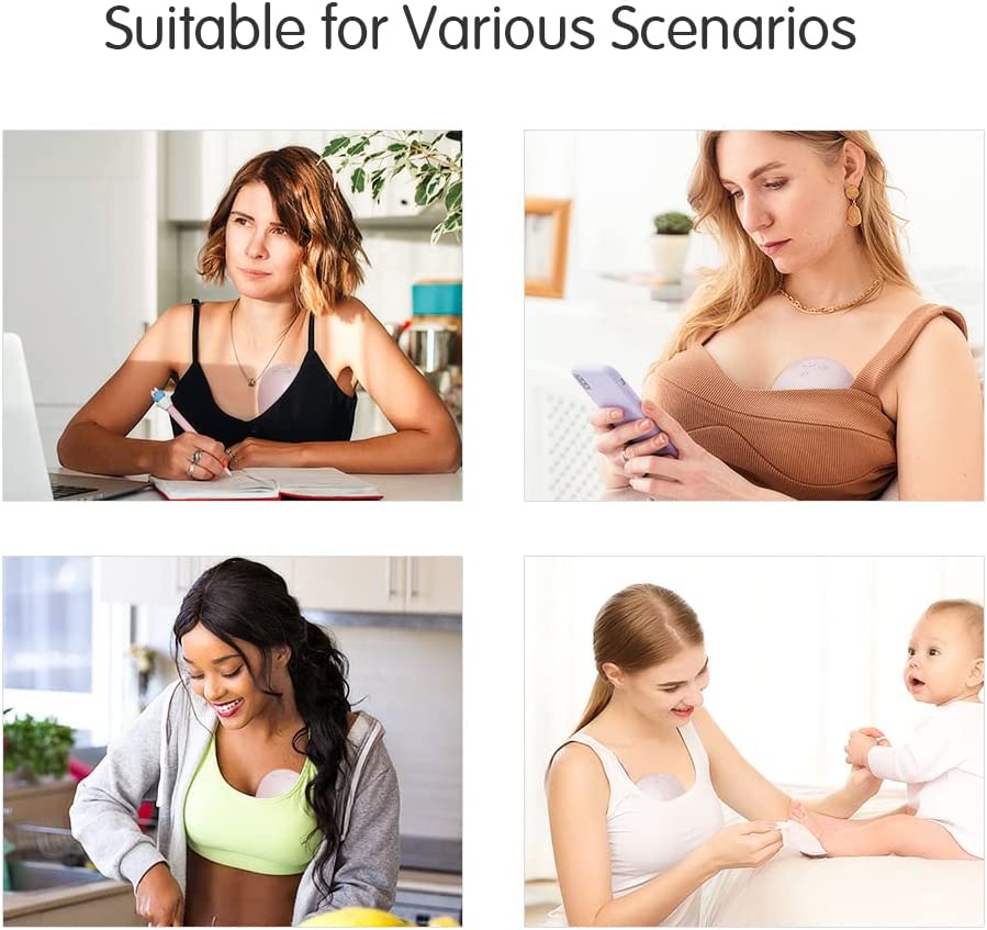 Horigen - Bomba Extratora de Leite Elétrica Portátil Recarregável - Rosa