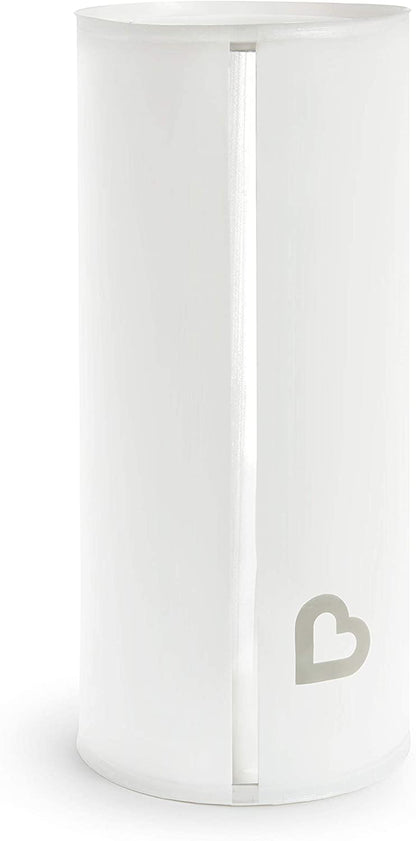 Munchkin Lixeira Portátil para Fraldas, embalagem com 5, capacidade para até 150 fraldas, branco