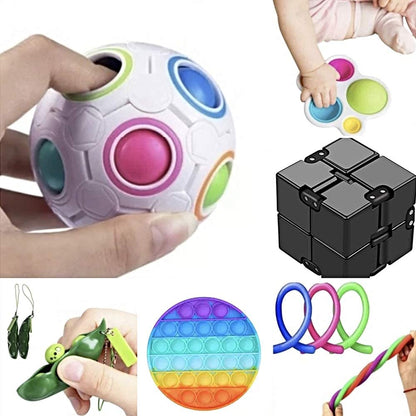 Sensory Fidget - Conjunto de brinquedos, necessidades de autismo, alívio do estresse e ansiedade