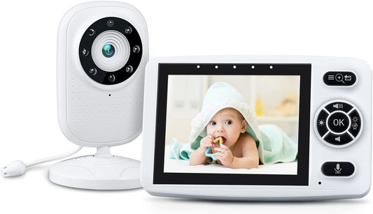 Monitor de bebê com câmera e visão noturna, 3,5''