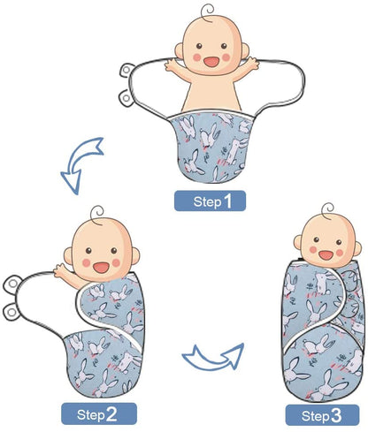 Lekebaby - Cobertor envoltório de bebê swaddle 3-6 meses unissex