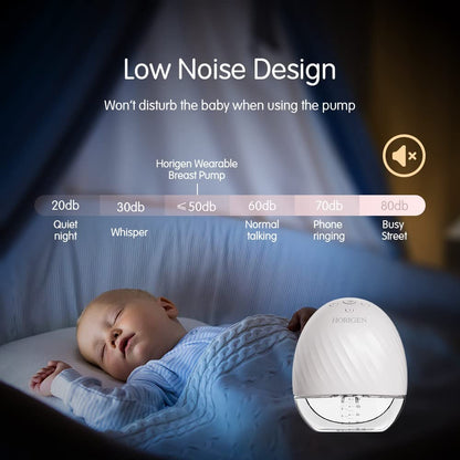 Horigen - Bomba Extratora de Leite Elétrica Portátil Recarregável (duplo) - Branco