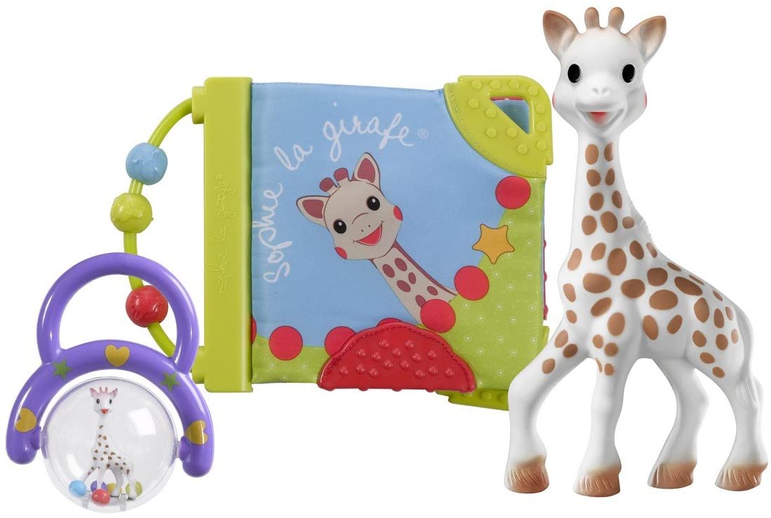 Girafa Sophie - Kit Sophie, Livro e Chocalho ( modelo e cores podem variar )