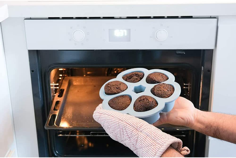 BÉABA - Multi-Recipientes de Silicone 6x90 ml - Azul