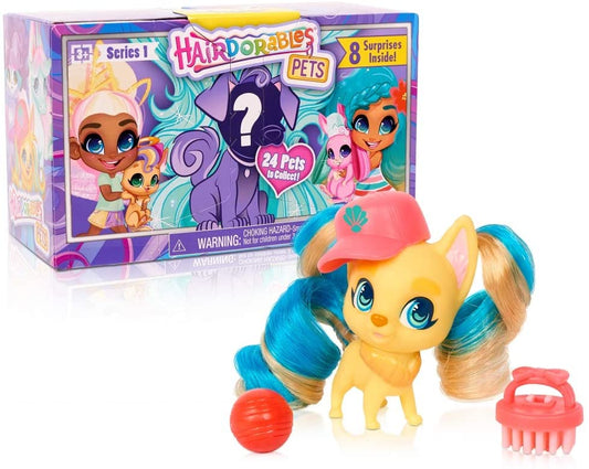 Hairdorables - Animais de estimação, 12 cachorros, 24 trajes