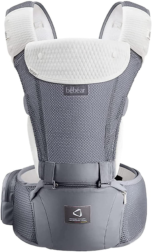 Bebamour Baby Carrier for 0-36Months 3D Air Grey