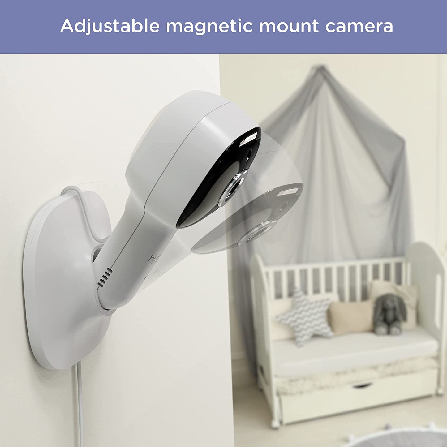 Hubble Connected Babá Eletrônica Vídeo com tela de 5" polegadas