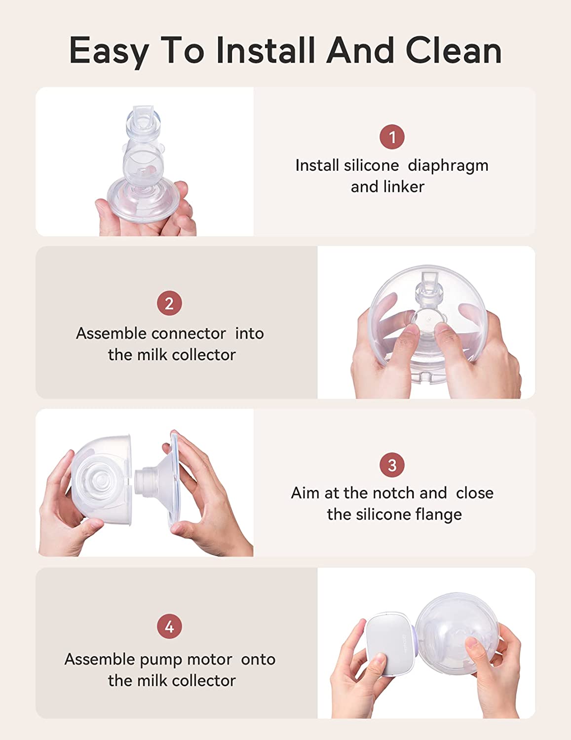 Momcozy S9 DUPLA Bomba Extratora de Leite Elétrica e Portátil Branco