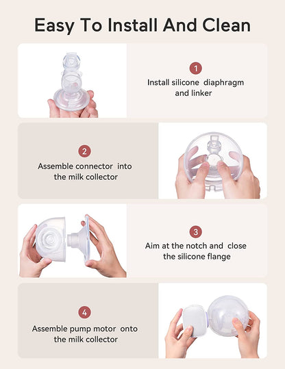 Momcozy S9 DUPLA Bomba Extratora de Leite Elétrica e Portátil Branco