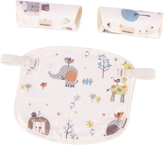 Bebamour - Almofadas de Dentição 3 peças -  Bege Animais