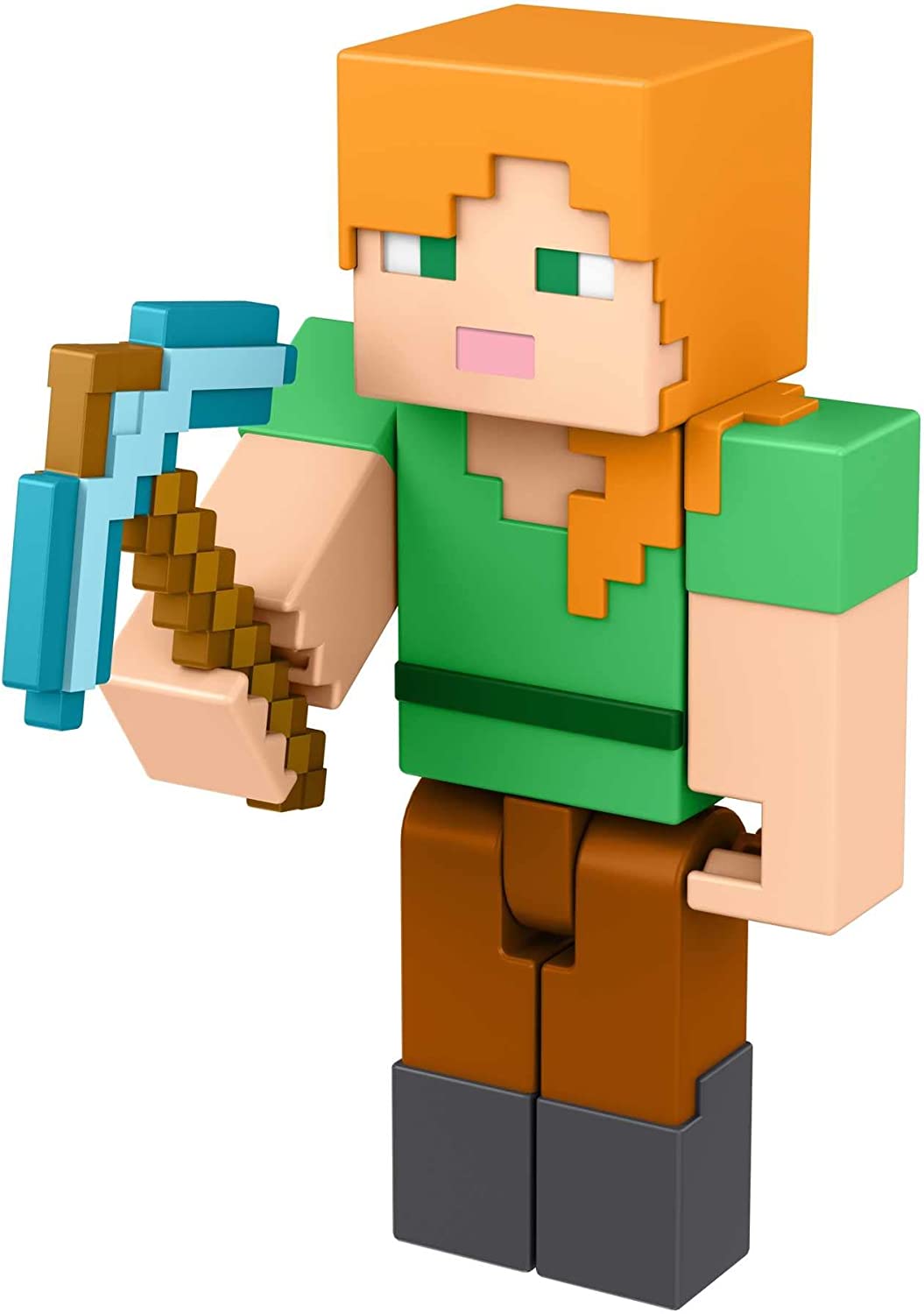 Minectaft Alex Minecraft Alex Build-A-Portal Figura– colecionável Figura e peça Build ...