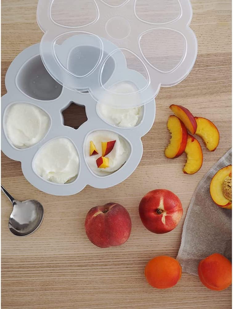 BÉABA - Multi-Recipientes de Silicone 6x90 ml - Cinza