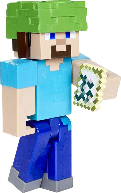 Minecraft Craft-A-Block Figuras sortidas, personagens de videogame pixelados autênticos, brinquedo de ação para criar, explorar e sobreviver, presente colecionável para fãs de 6 anos ou mais