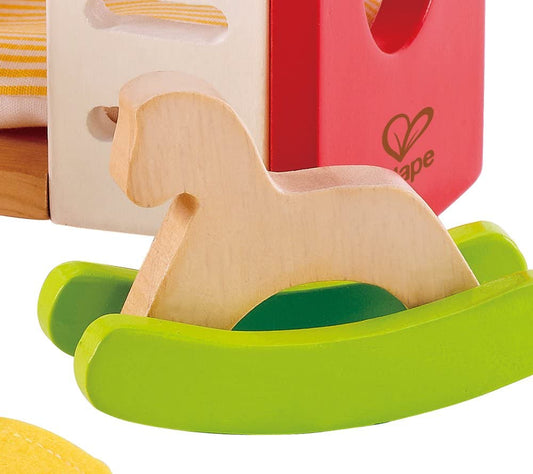 Hape - Habitación infantil - Accesorios para casa de muñecas de madera