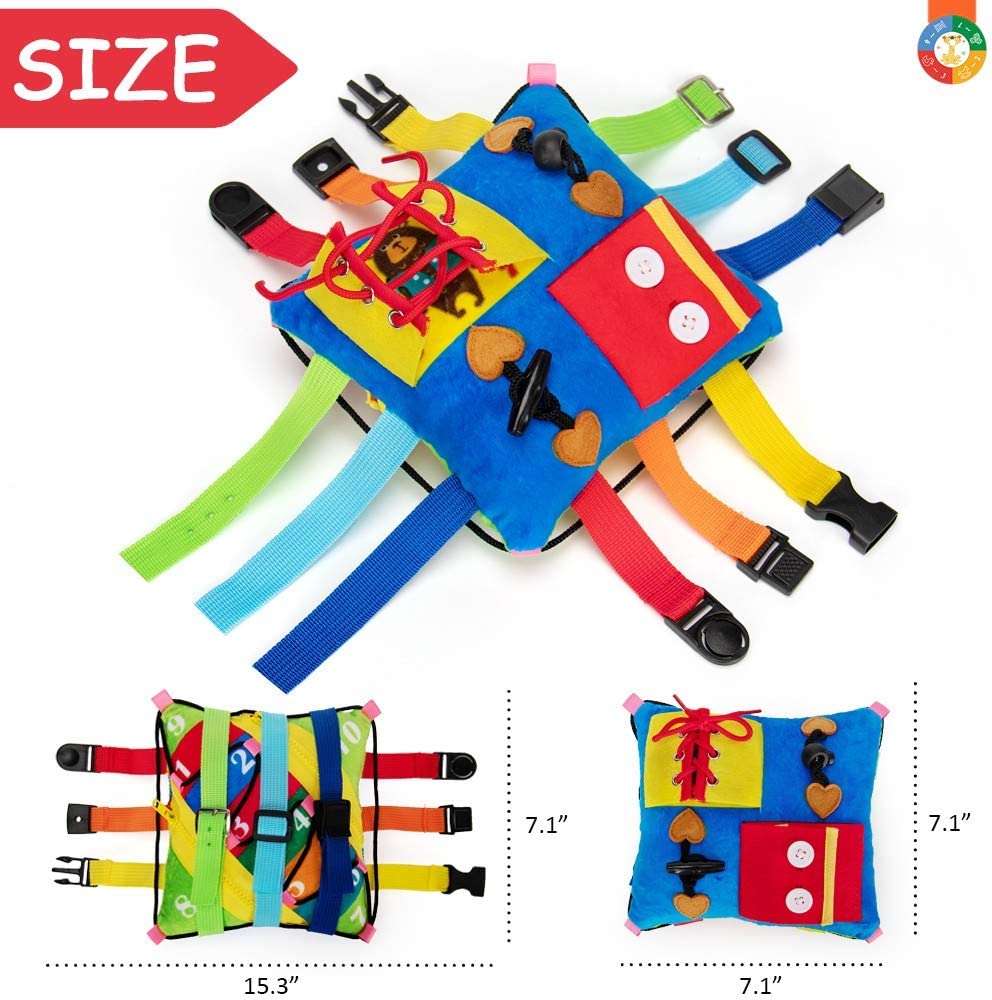 Teytoy - Travesseiro Sensorial Pelúcia Macio para Desenvolver Habilidade Motora Fina