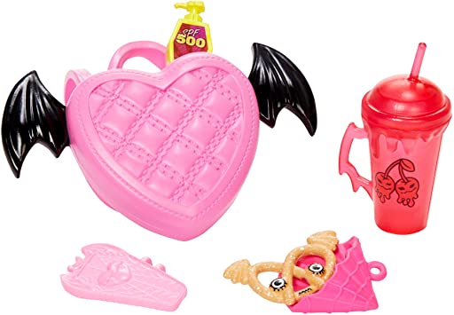 Monster High Doll, Draculaura com Acessórios e Morcego de Estimação, Boneca Fashion Posável com Cabelo Rosa e Preto, HHK51