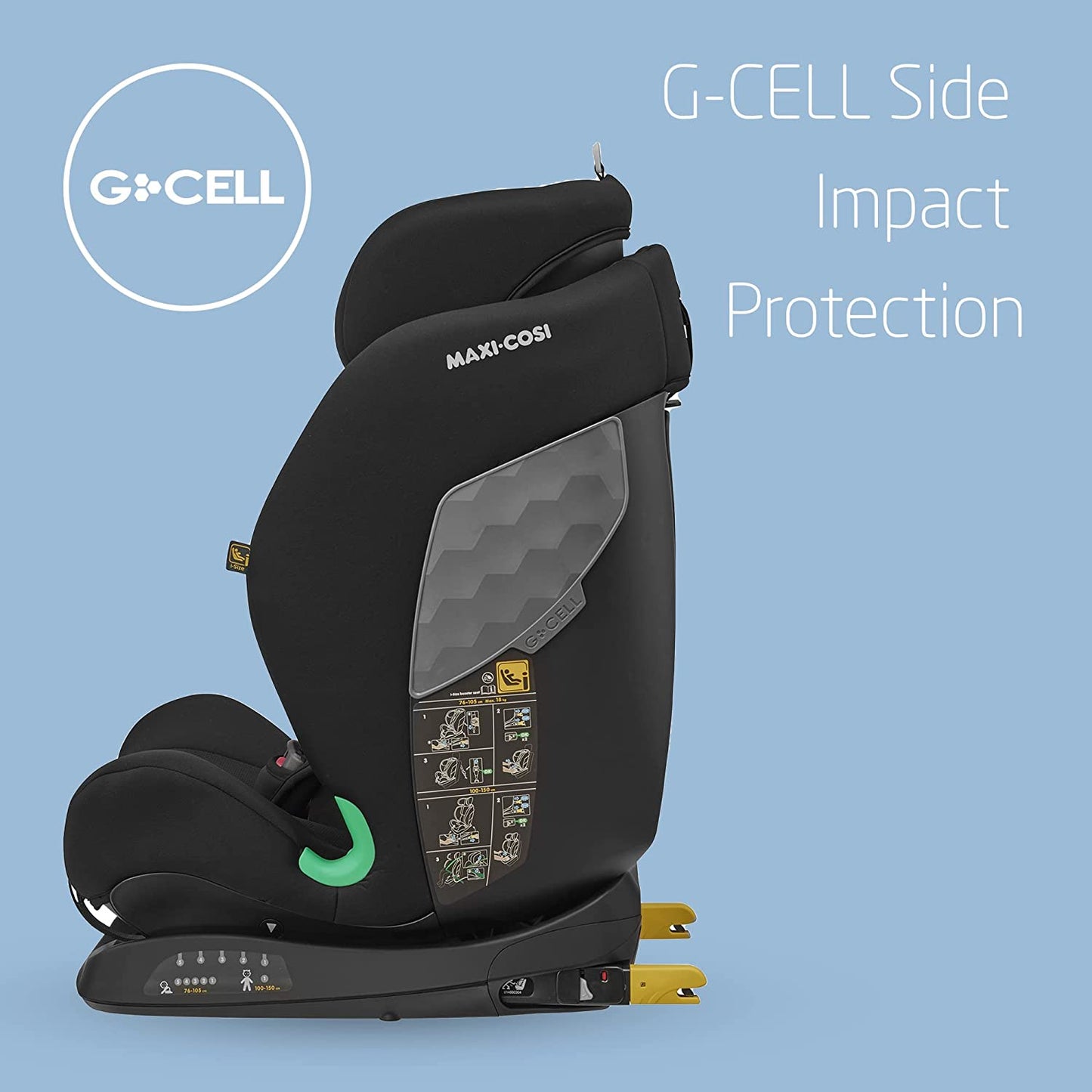 Maxi-Cosi Titan i-Size - Silla de coche convertible y reclinable - Negro 