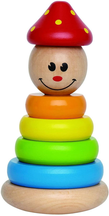 Hape Palhaço Empilhável Brinquedo de Madeira para Atividades Infantis