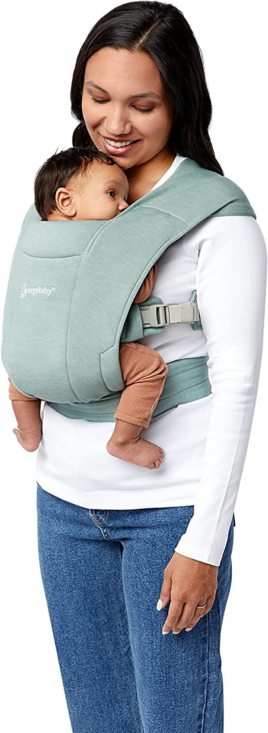 Ergobaby - Mochila Porta Bebé Recién Nacido Extra Suave y Ergonómica - Verde Jade 