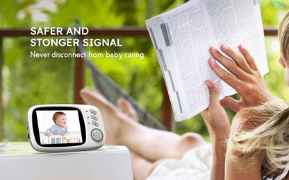 Monitor de bebê com câmera Monitor de vídeo sem fio Tenboo 3.2