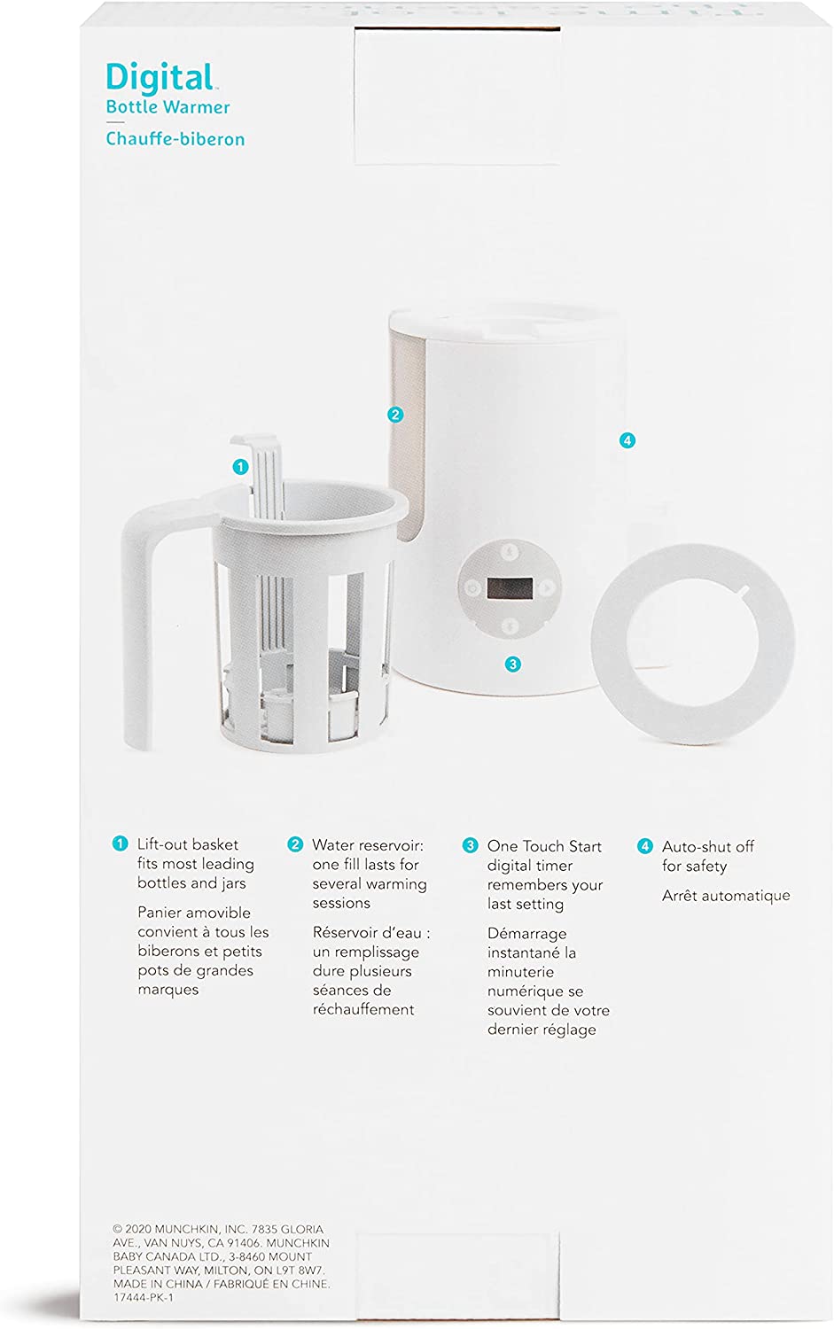 Munchkin - Aquecedor de Mamadeiras Digital