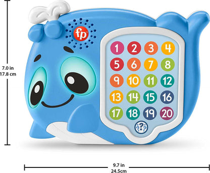 Fisher-Price Linkamals Baleia Brinquedo Interativo Musical com Luzes e Jogos 18+