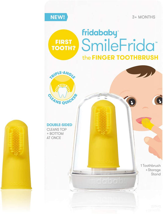 Fridababy Primeira Escova de Dentes do Bebê com Capa de Silicone