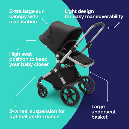 Bugaboo Lynx Carrinho de bebê (Black-Alu)