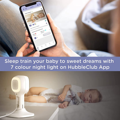 Hubble Connected Babá Eletrônica Vídeo com tela de 5" polegadas