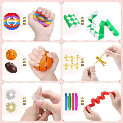 Gemeer Pop Fidget - Brinquedos de Alívio da Ansiedade - 35 peças