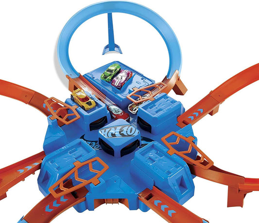 Hot Wheels - Conjunto de pistas motorizado Criss Cross Crash