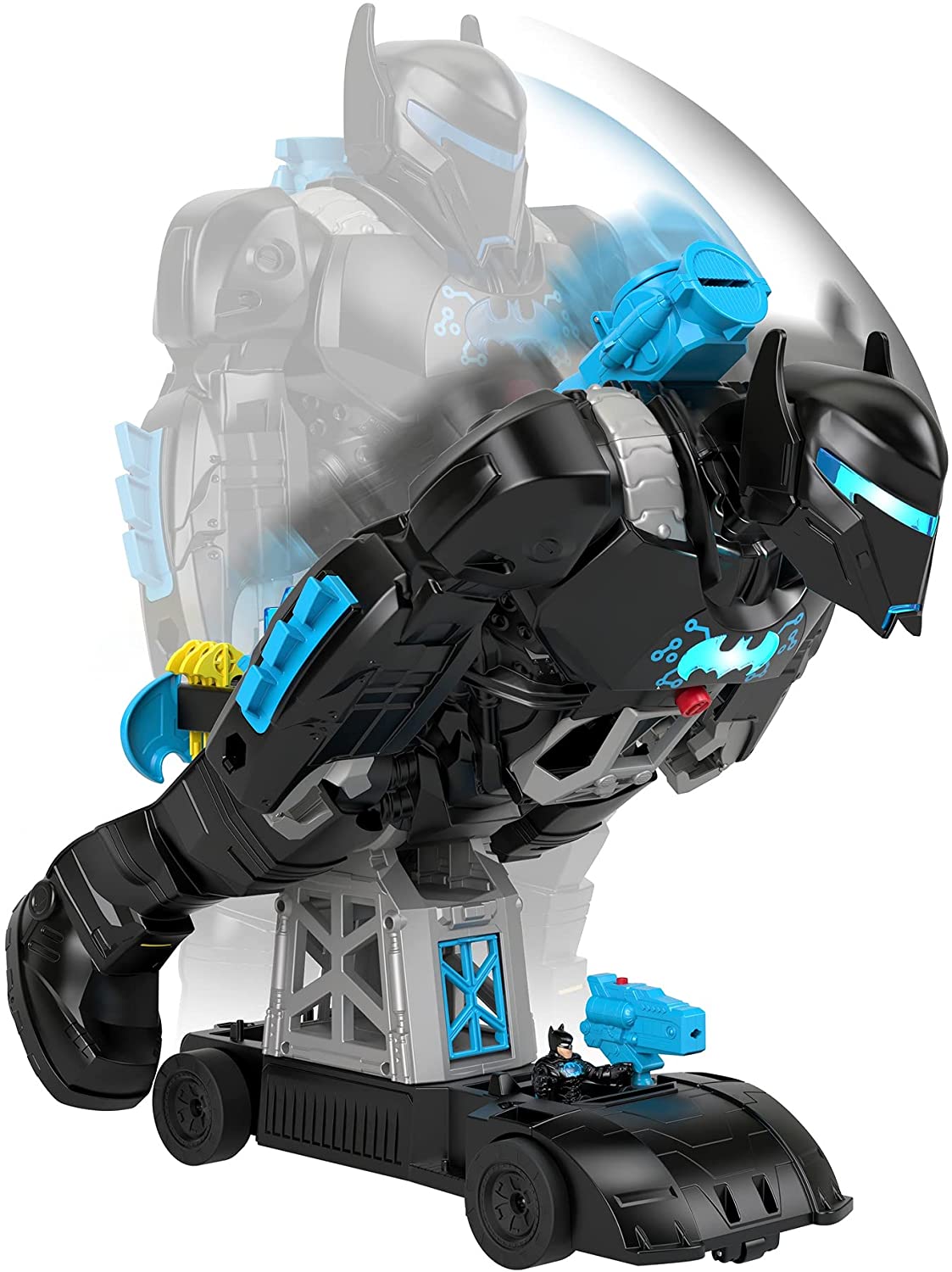 Fisher-Price Imaginext Super Friends Bat-Tech BatBot y figura de Batma