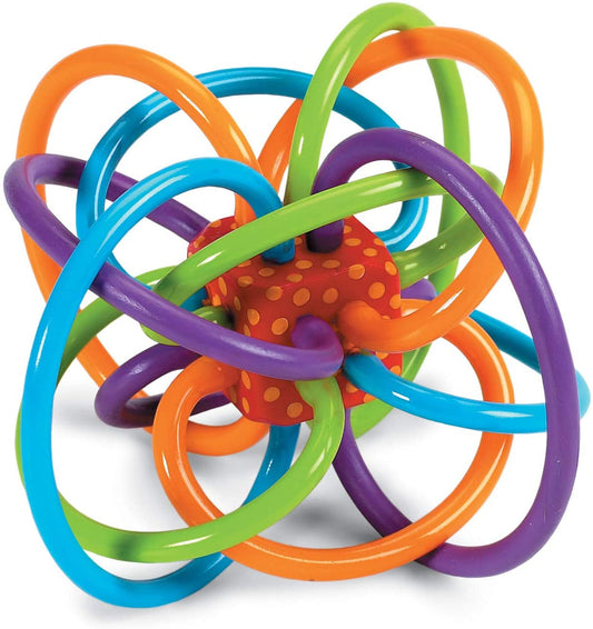 Manhattan - Toy Winkel Rattle and Sensory Teether Toy