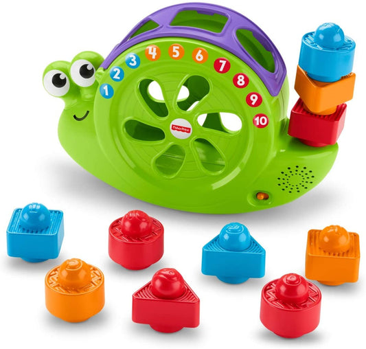 Fisher-Price - Brinquedo de classificação de formas de bebês e empilhamento de blocos