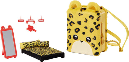 Na Na Na Surprise 575696 - Mochila 3 em 1 Quarto Playset JENNEL Bolsa fuzzy Jaguar
