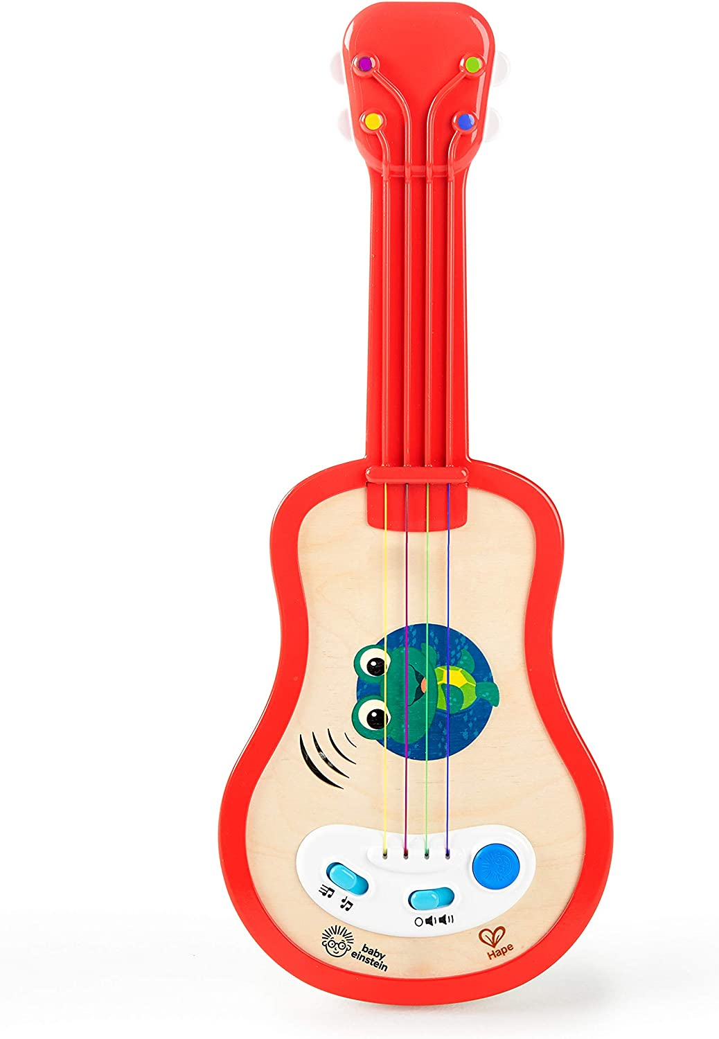Baby Einstein Músicas de dedilhar Magic Touch Madeira Musical Guitarra , idade 6 meses +