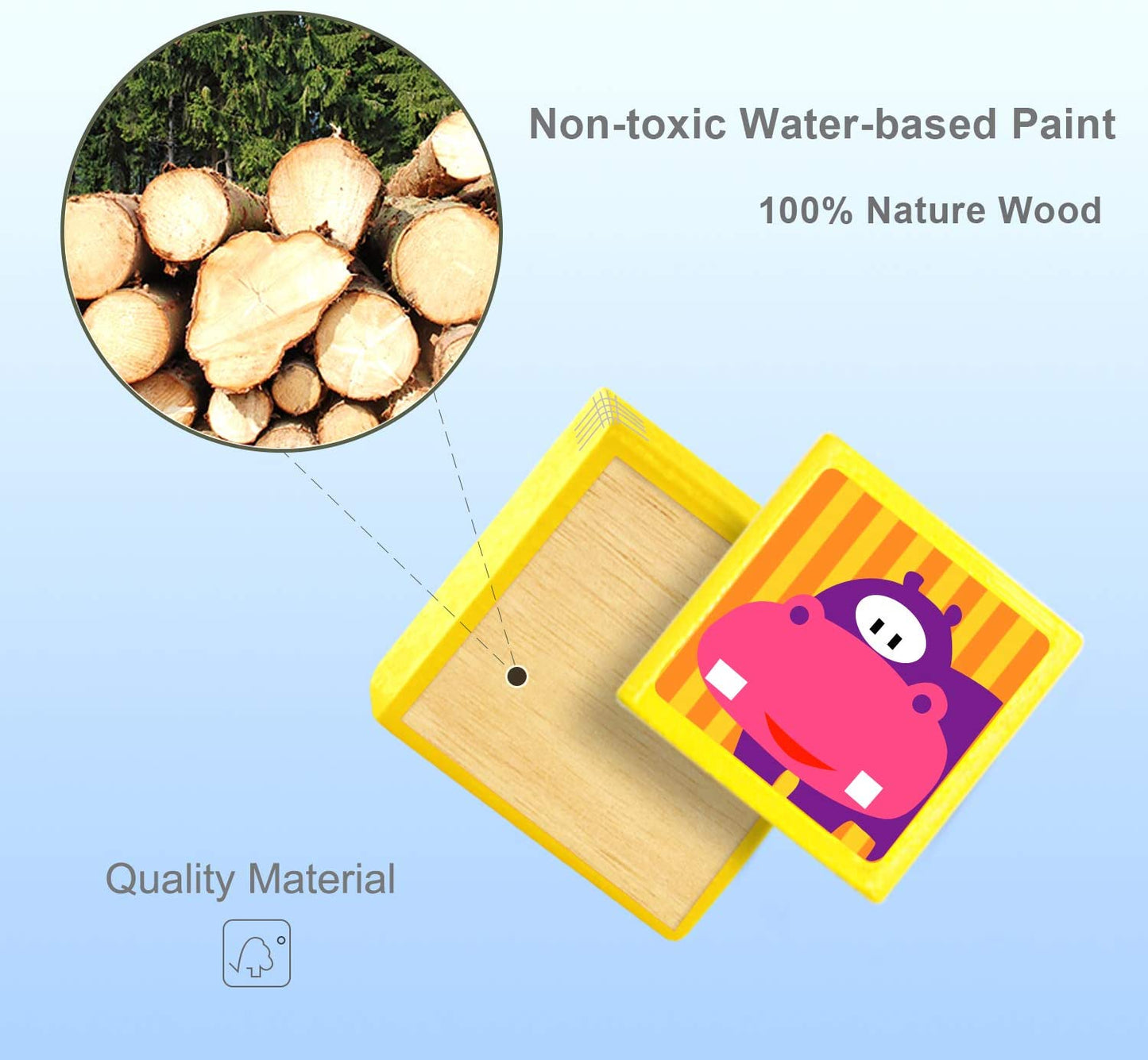 TOP BRIGHT - Blocos de construção de madeira