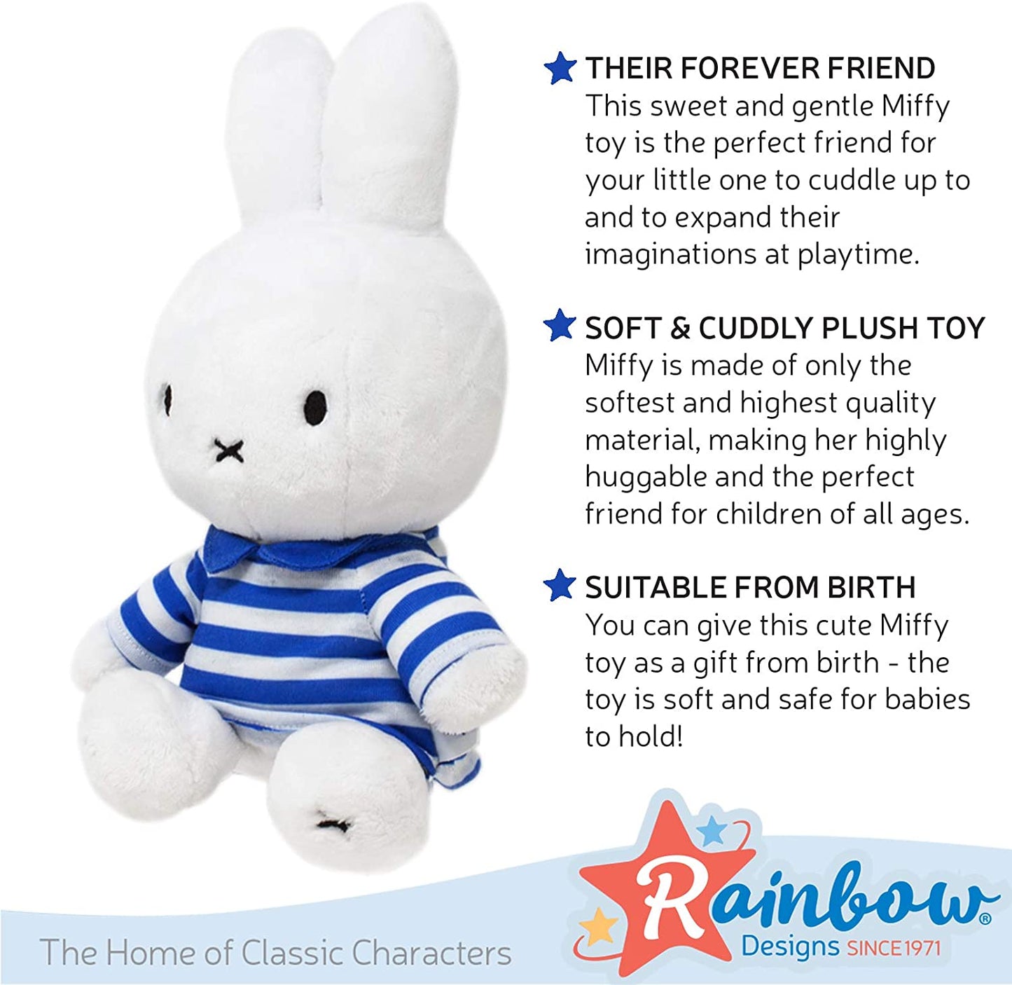 Rainbow Designs - Urso de pelúcia para bebês e crianças pequenas