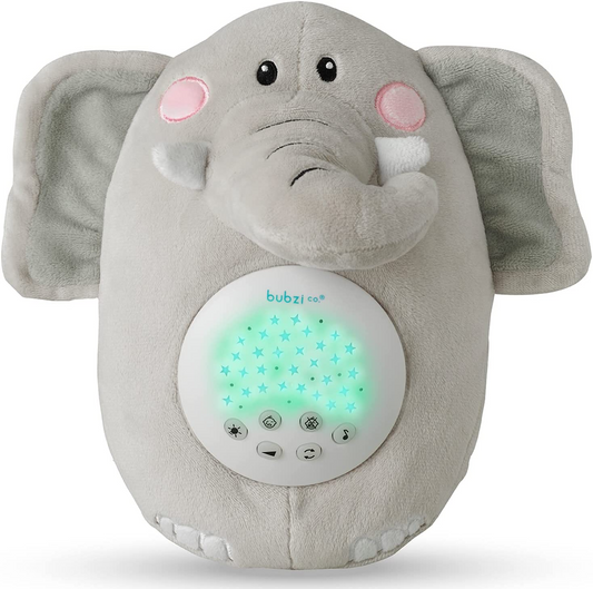 chupeta para Brinquedos de bebês Máquina de som com ruído branco de elefante, luz noturna para ajudar a dormir, presentes exclusivos para meninas e meninos, presentes para chá de bebê, chupeta portátil para bebês, novo presente para bebês, gênero neutro