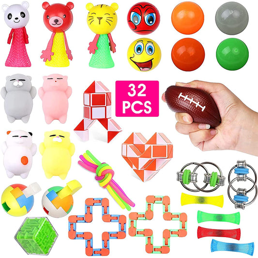 Sensory Fidget - Conjunto de brinquedos sensoriais para crianças, adultos, alívio do estresse